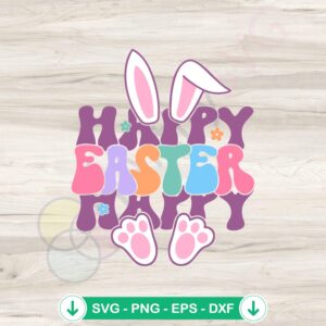 Happy Easter Bunny SVG file for cricut and cutting machine