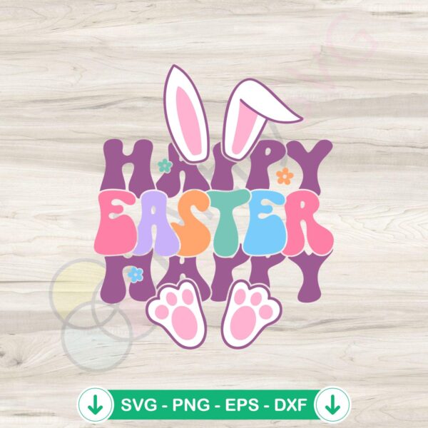 Happy Easter Bunny SVG file for cricut and cutting machine