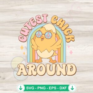 Cute Easter Chick SVG file for Cricut and DIY projects