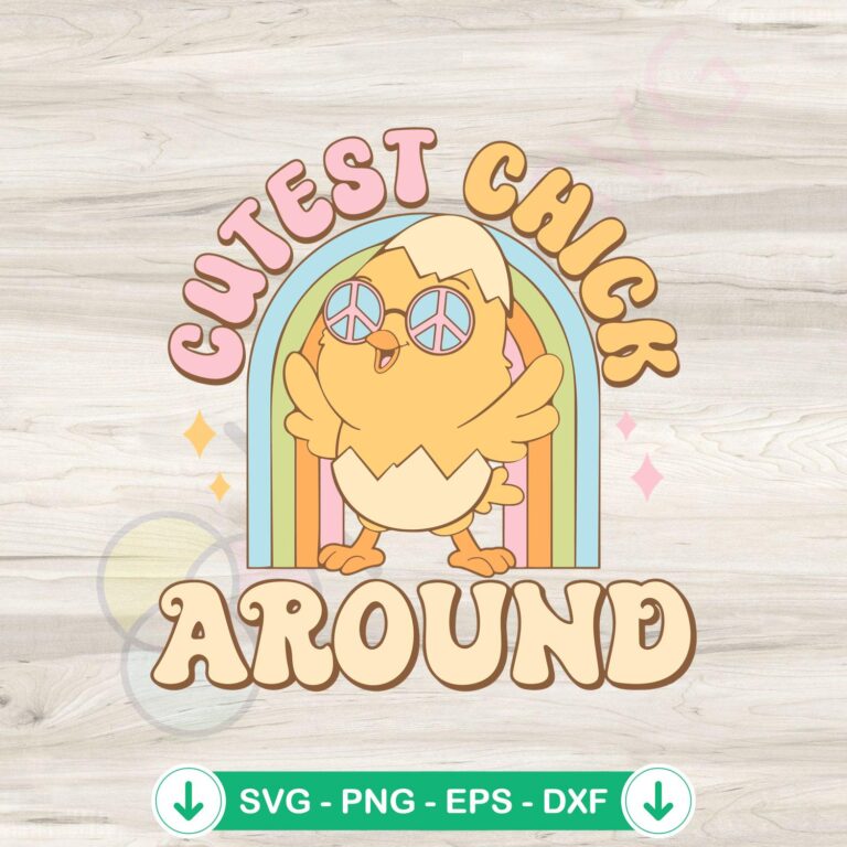 Cute Easter Chick SVG Instant Download - Easter Craft SVG File 2 Cute Easter Chick SVG file for Cricut and DIY projects