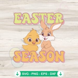 Retro Easter Bunny SVG file for Cricut and cutting machines