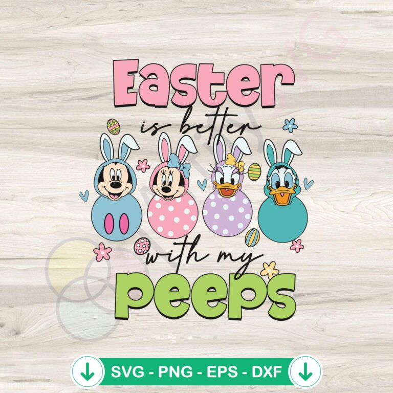 Disney Easter Peeps SVG Clipart - Festive Digital Design for Crafts 2 Disney Easter Peeps svg file for Cricut cutting machine