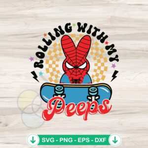 Funny Easter Superhero SVG file for Cricut cutting machine