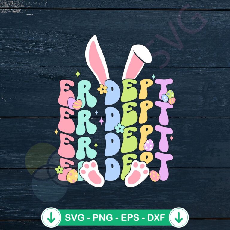 ER Dept Easter Emergency Department SVG Instant Download - Nurse SVG File 2 ER Dept Easter Emergency Department svg file for cricut cutting