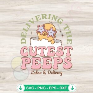 Labor and Delivery SVG file for Cricut cutting machine