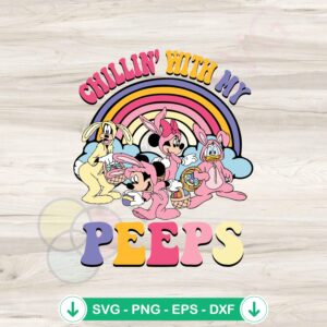 Chillin With My Peeps SVG file for Cricut cutting machine