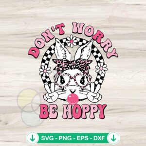 Hoppy Easter Bunny SVG file for Cricut cutting machine