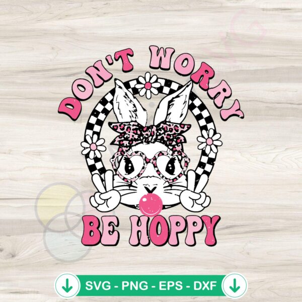 Hoppy Easter Bunny SVG file for Cricut cutting machine