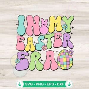 Retro Easter SVG file for Cricut, cut file for crafting