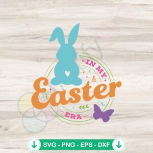 Groovy Easter Bunny SVG file for Cricut cutting machine