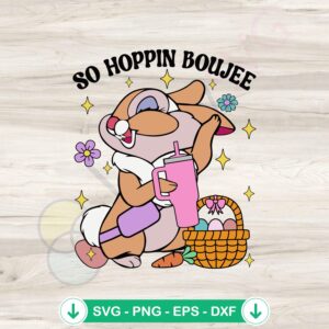 So Hoppin Boujee Easter Eggs SVG file for cutting machines