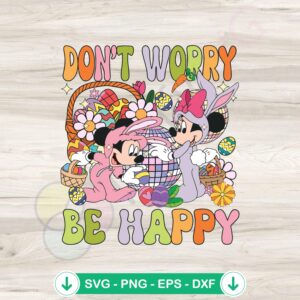 Dont Worry Be Hoppy SVG file for Easter, cricut svg, cutting file