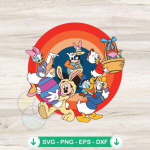 Disney Easter Bunny SVG file for Cricut cutting machine