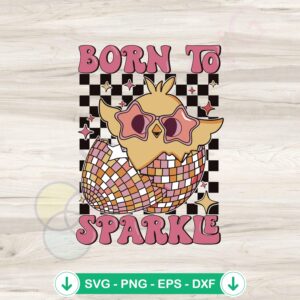 Sparkling Easter Egg SVG file for Cricut, cutting file