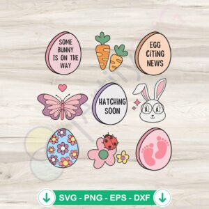 Some Bunny Is On The Way svg file for Easter crafts