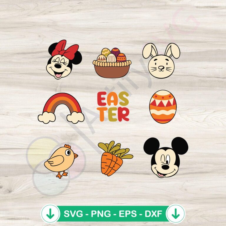 Disney Easter 2024 Mickey And Friends Bunny SVG Files for Cricut 2 Disney Easter 2024 Mickey And Friends bunny svg file for cutting