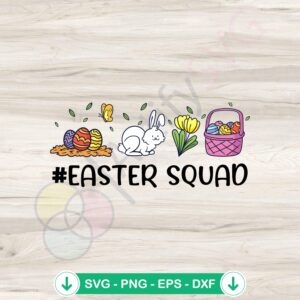 Cute Bunny Eggs SVG file for Easter, cricut svg cut file