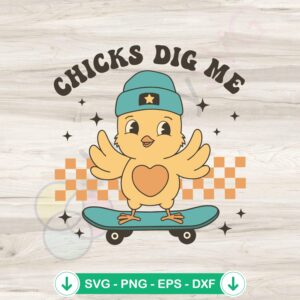 Skateboarding Chicken SVG file for Cricut and DIY projects