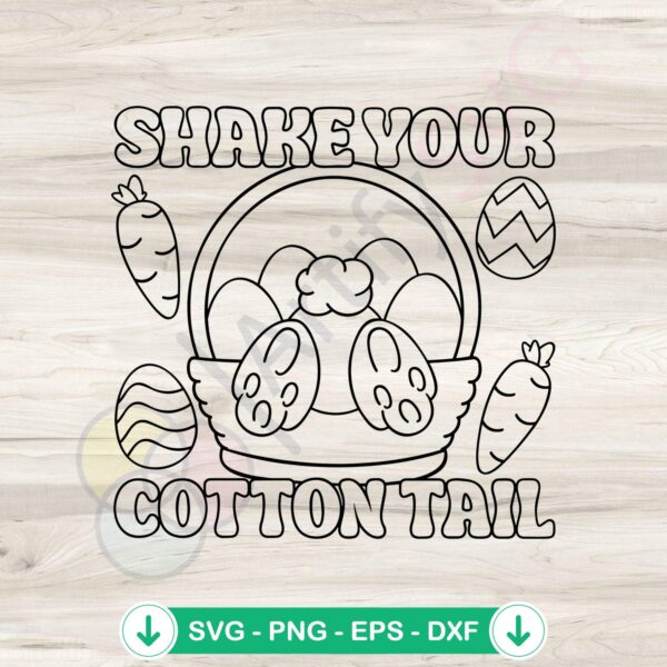 Shake Your Cotton Tail SVG file for Cricut cutting machine