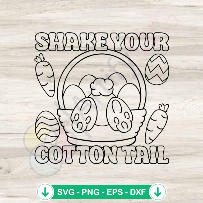Shake Your Cotton Tail SVG file for Cricut cutting machine