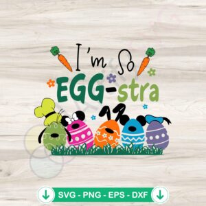 Im So Eggstra Disney character SVG file for cutting machines