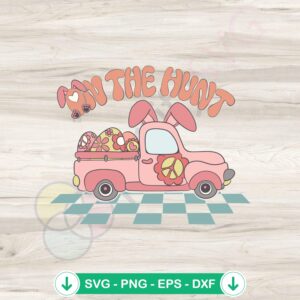 Easter Egg Truck SVG file for cutting, Cricut svg cut files